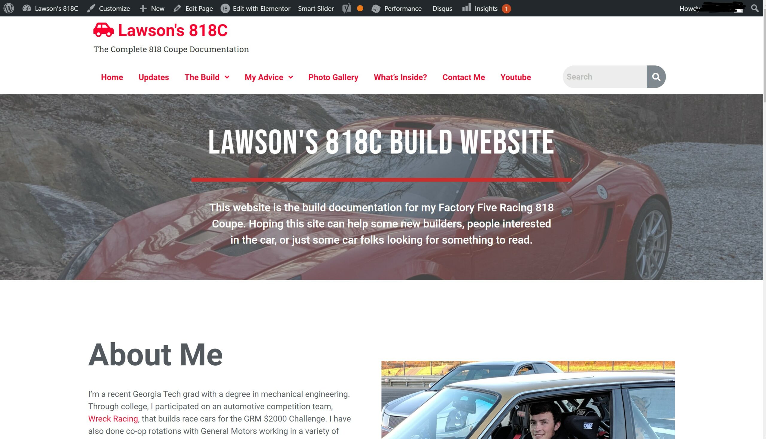 Version 2 of Lawson's 818C Website